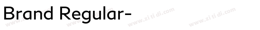 Brand Regular字体转换